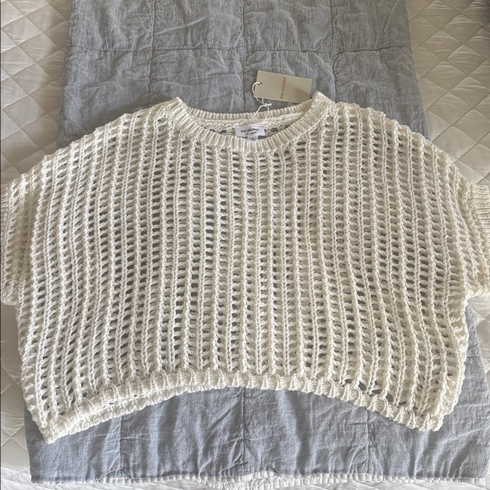 Eesome Ivory Knit Top - Picture 3 of 7